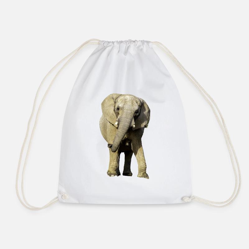 Éléphant - Sac de sport léger - blanc