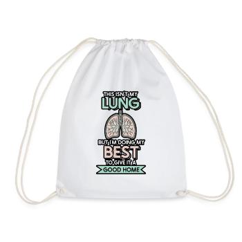 This isn't my Lung but I'm doing my best - Turnbeutel - Weiß - Vorne