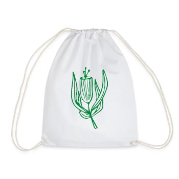Flower Flower Plant - Drawstring Bag - white - Front