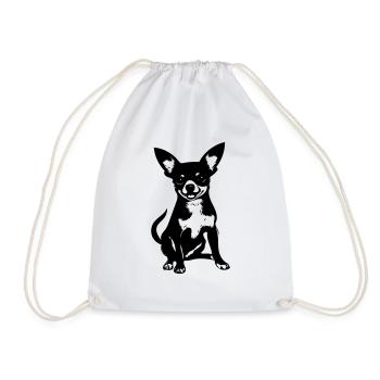 Chihuahua - Turnbeutel - Weiß - Vorne