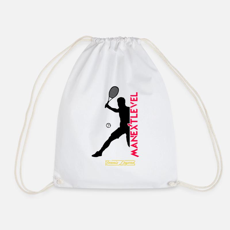 Tennis Legend - Drawstring Bag - white