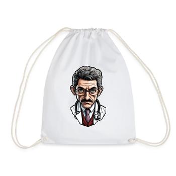 Médecin / professionnel de la santé / médecin / profession / spécialiste - Sac de sport léger - blanc - Devant