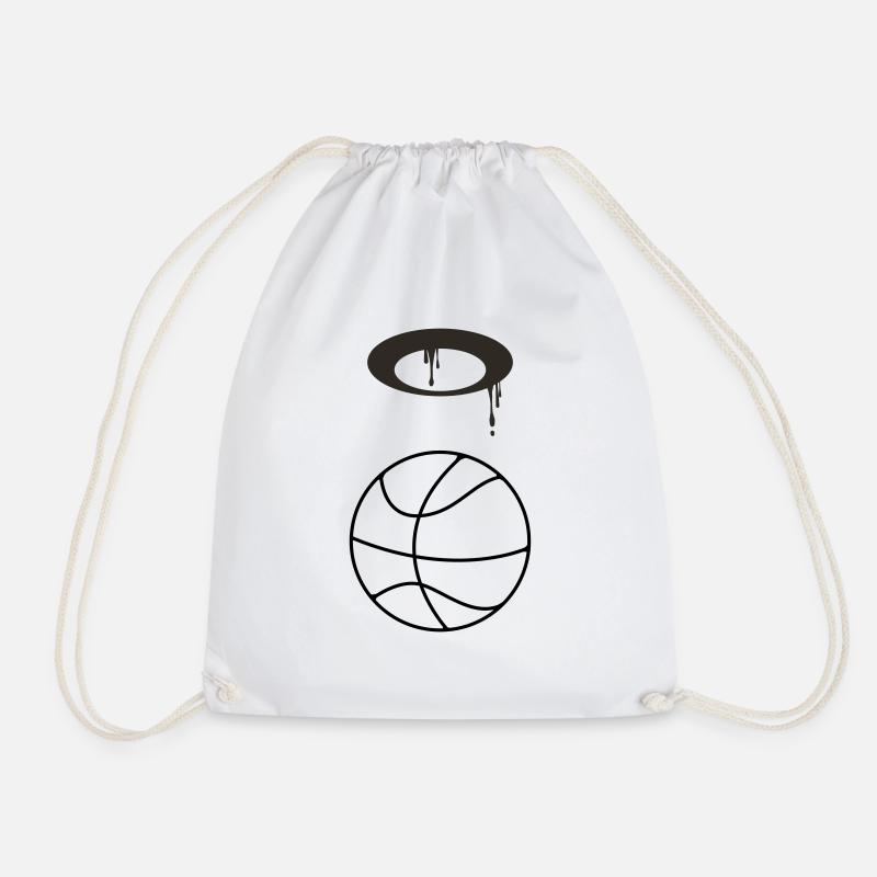Basketball 5 0 07 - Drawstring Bag - white