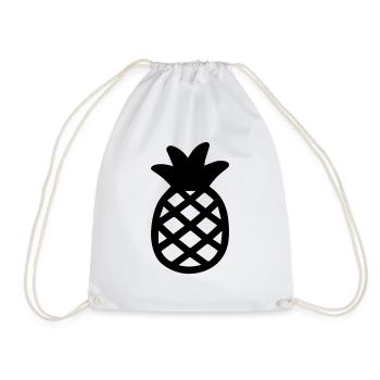 Pineapple - Drawstring Bag - white - Front