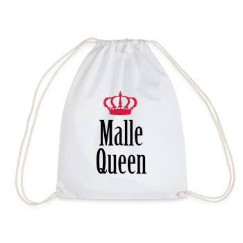 Malle Queen (2c) - Turnbeutel - Weiß - Vorne