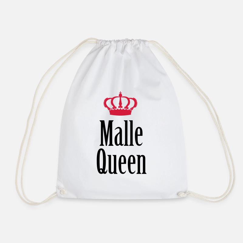 Malle Queen (2c) - Turnbeutel - Weiß