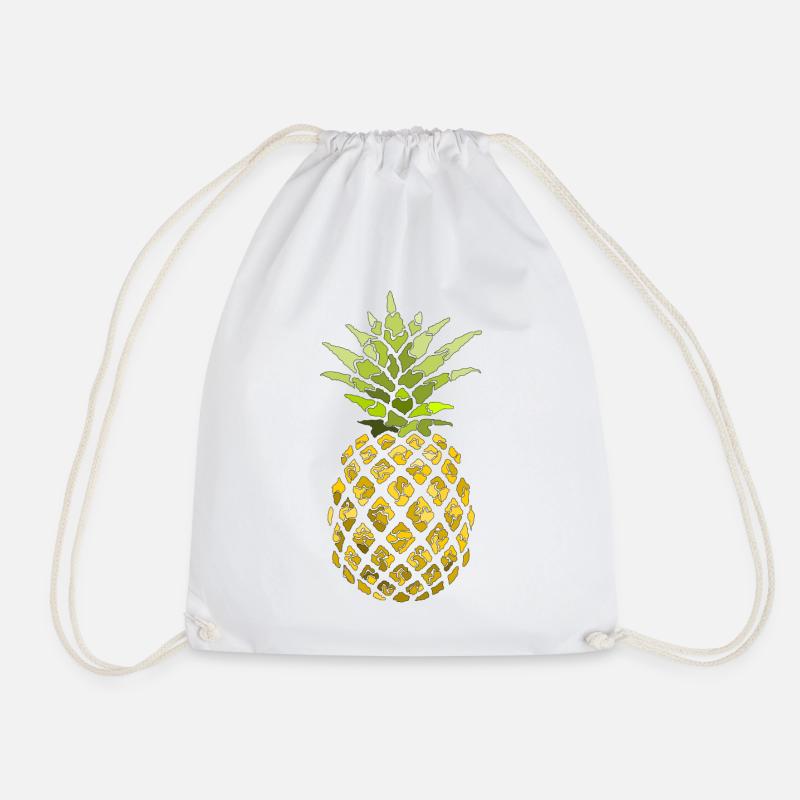 Ananas - Turnbeutel - Weiß