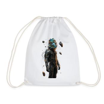 Indoor-Wald-Weltraumhelm - Turnbeutel - Weiß - Vorne
