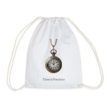 Horloge de poche antique bronze - Sac de sport léger - blanc - Devant