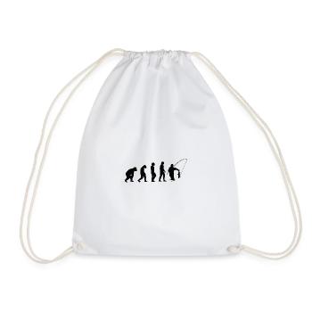 Cadeau de pêche à la ligne hameçon de pêche canne à pêche - Sac de sport léger - blanc - Devant