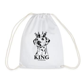 DALMATIEN Roi de tout Chiens Wilsigns - Sac de sport léger - blanc - Devant