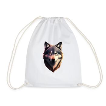 Wolf - Turnbeutel - Weiß - Vorne