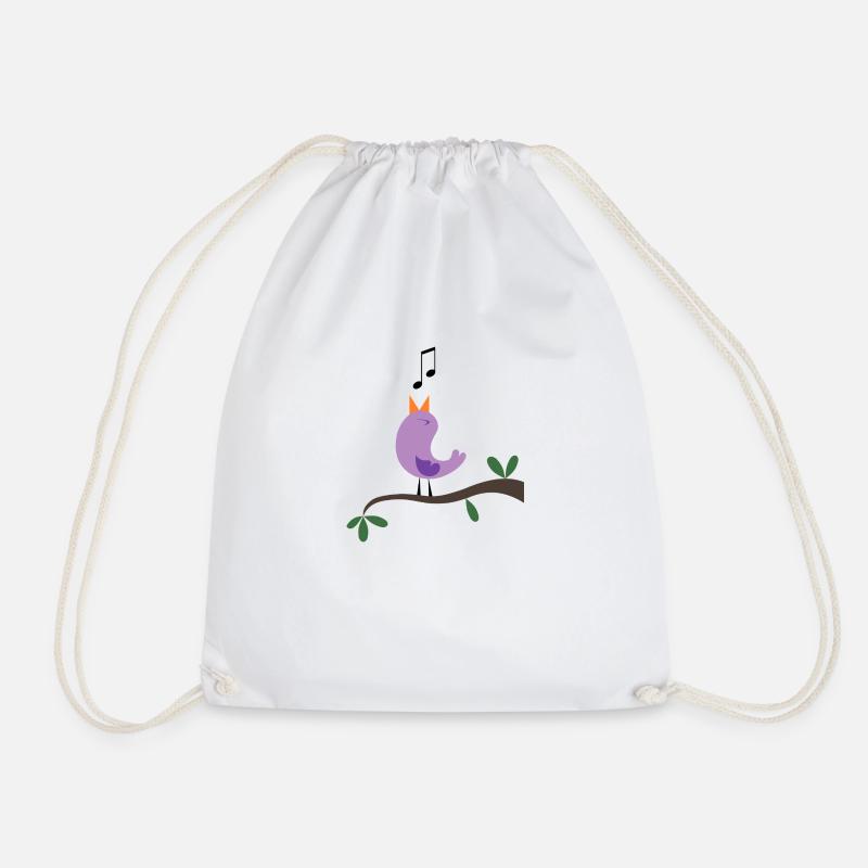 oiseau - Sac de sport léger - blanc