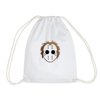 Mask Of A Serial Killer - Drawstring Bag - white - Front