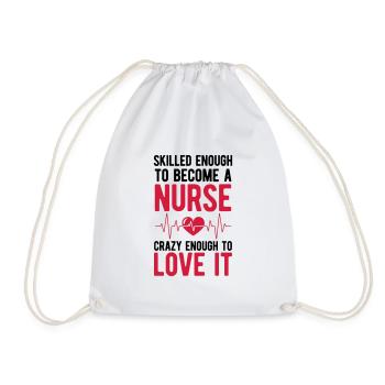 Nurse - Drawstring Bag - white - Front