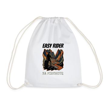 Foot rider - Drawstring Bag - white - Front