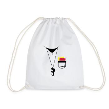 Arbitre - Football - Carte et sifflet - Sac de sport léger - blanc - Devant