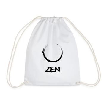 Zen Buddhism Mindfulness Meditation Om Gift - Drawstring Bag - white - Front