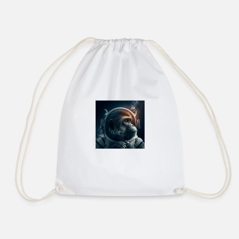 Monkey Astronaut #02 - Turnbeutel - Weiß