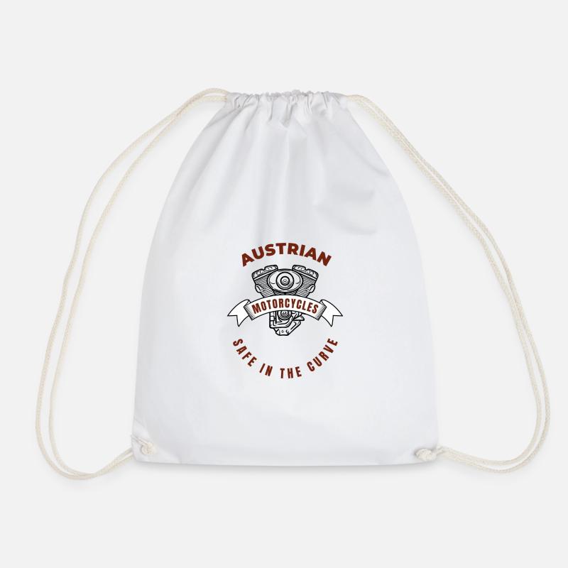 Austrian Motorcycles - Drawstring Bag - white