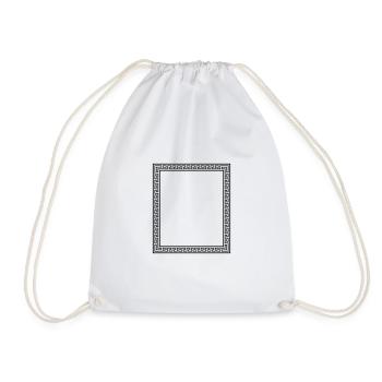 Frame Decoration Ornament - Drawstring Bag - white - Front