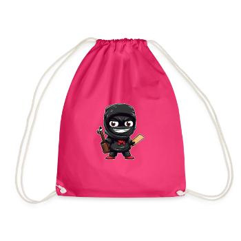 school ninja - Turnbeutel - Fuchsia - Vorne