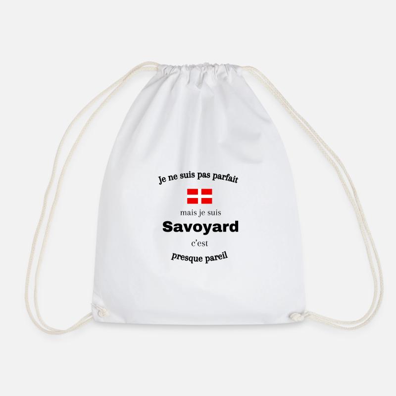 Ich bin nicht perfekt, aber Savoyer - Turnbeutel - Weiß