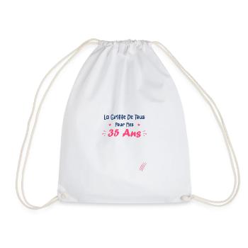 la griffe de tous pour mes 35 Ans - Sac de sport léger - blanc - Devant