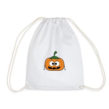 Kürbis Halloween - Turnbeutel - Weiß - Vorne