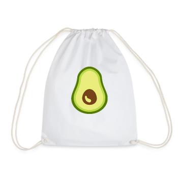 Avocado - Turnbeutel - Weiß - Vorne