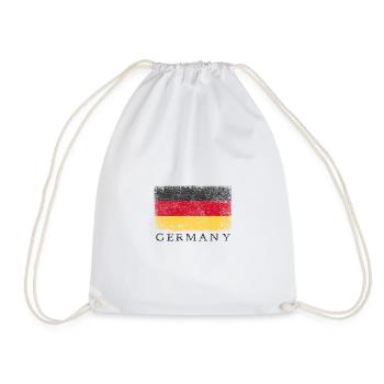 Germany German flag German flag - Drawstring Bag - white - Front