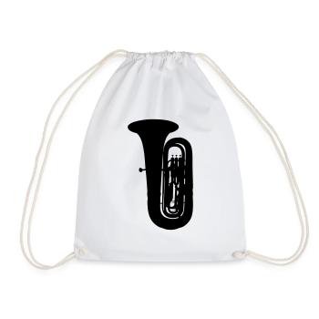Tuba - Turnbeutel - Weiß - Vorne