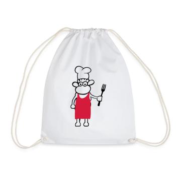chef de cuisine - Sac de sport léger - blanc - Devant