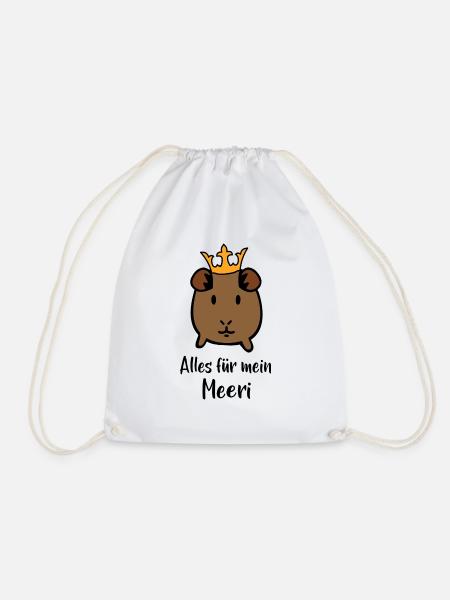 Meerschweinchen - Turnbeutel - Weiß
