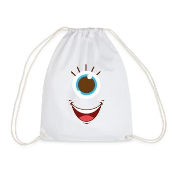 MONOEYE drôle Halloween cadeau de carnaval - Sac de sport léger - blanc - Devant