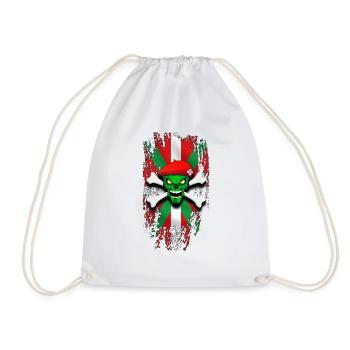 basque skull 02 - Sac de sport léger - blanc - Devant