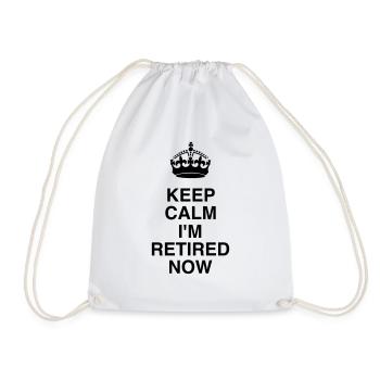 Retirement Retired Ruhestand Retraite Retraitée - Drawstring Bag - white - Front