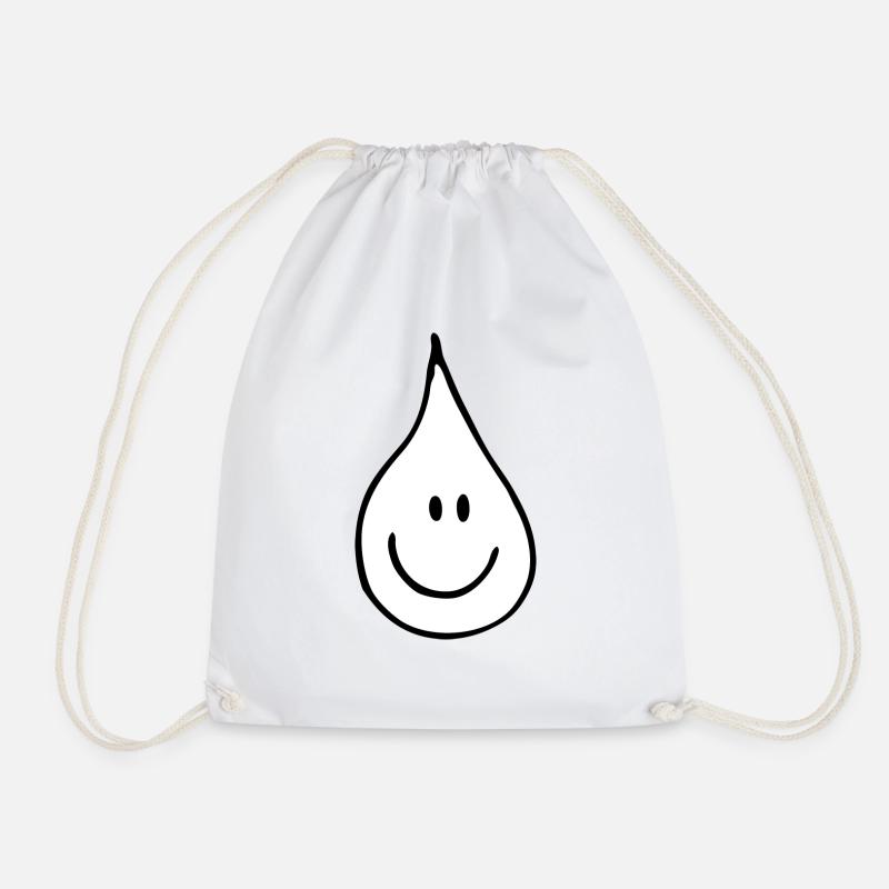good mood drops - Drawstring Bag - white