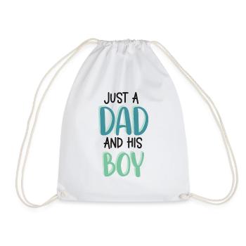 Father & Son | Parents gifts | Gifts Children - Drawstring Bag - white - Front