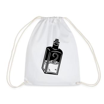 Poulpe en bouteille - Sac de sport léger - blanc - Devant