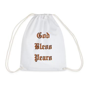 GodBlessPears - Drawstring Bag - white - Front