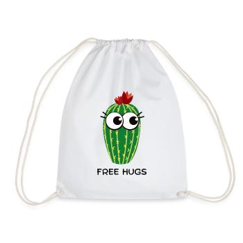 Câlins gratuits Cactus - Sac de sport léger - blanc - Devant