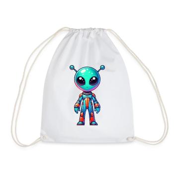 Bande dessinée extraterrestre - Sac de sport léger - blanc - Devant