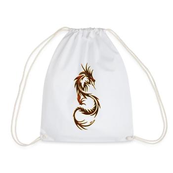 Dragons fantaisie dragons reptiles bêtes - Sac de sport léger - blanc - Devant