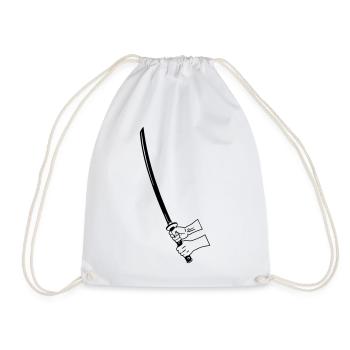 Samouraï Busihdo katana à deux mains - Sac de sport léger - blanc - Devant