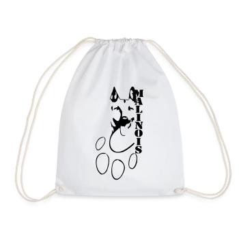 Malinois - Drawstring Bag - white - Front