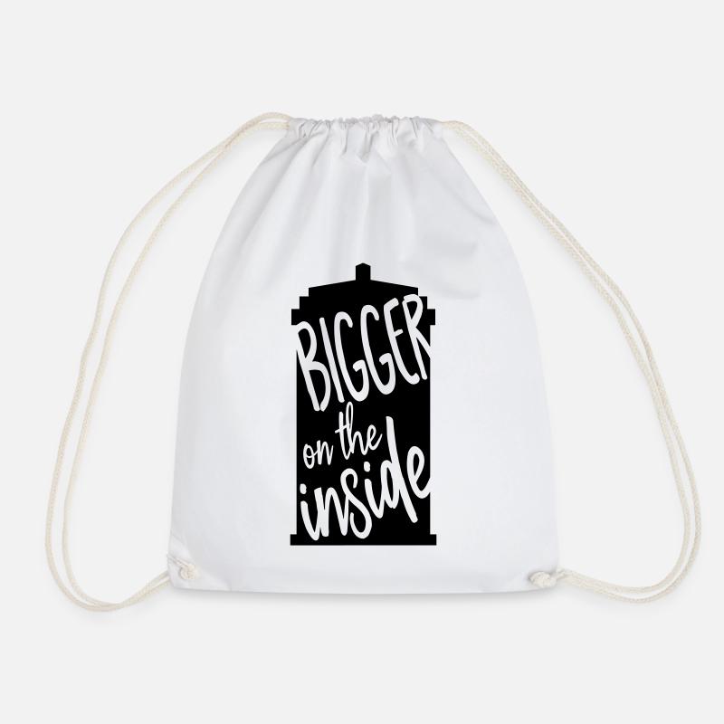 Bigger on the inside - Turnbeutel - Weiß