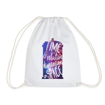 Time and Relative Dimension in Space - Drawstring Bag - white - Front