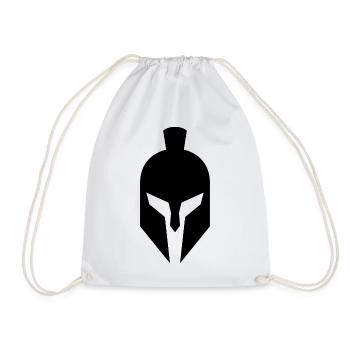 Spartan helmet - Drawstring Bag - white - Front