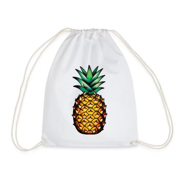 Tatouage classique : ananas - Sac de sport léger - blanc - Devant